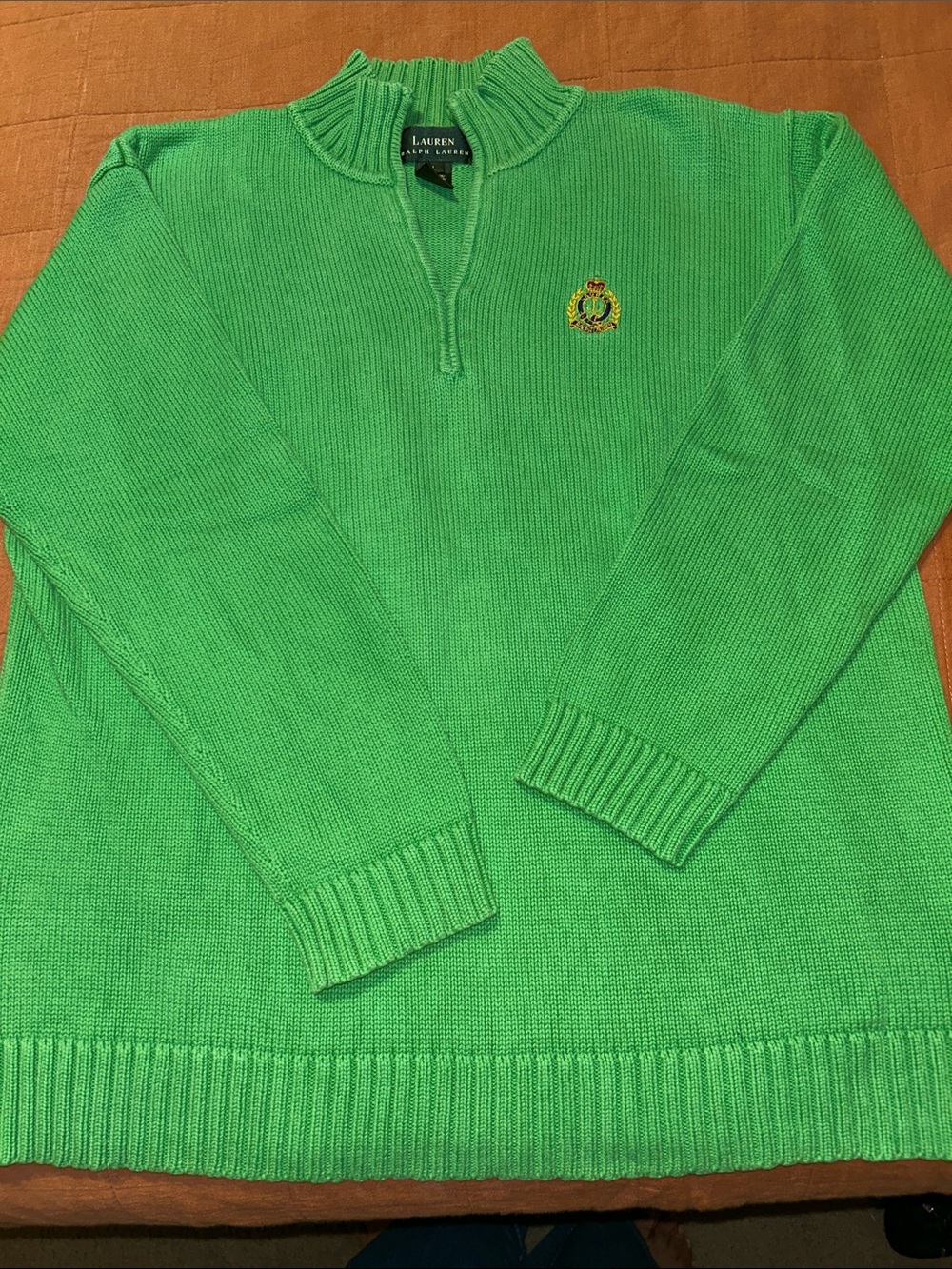 Lauren Ralph Lauren Bright Green Knit Sweater